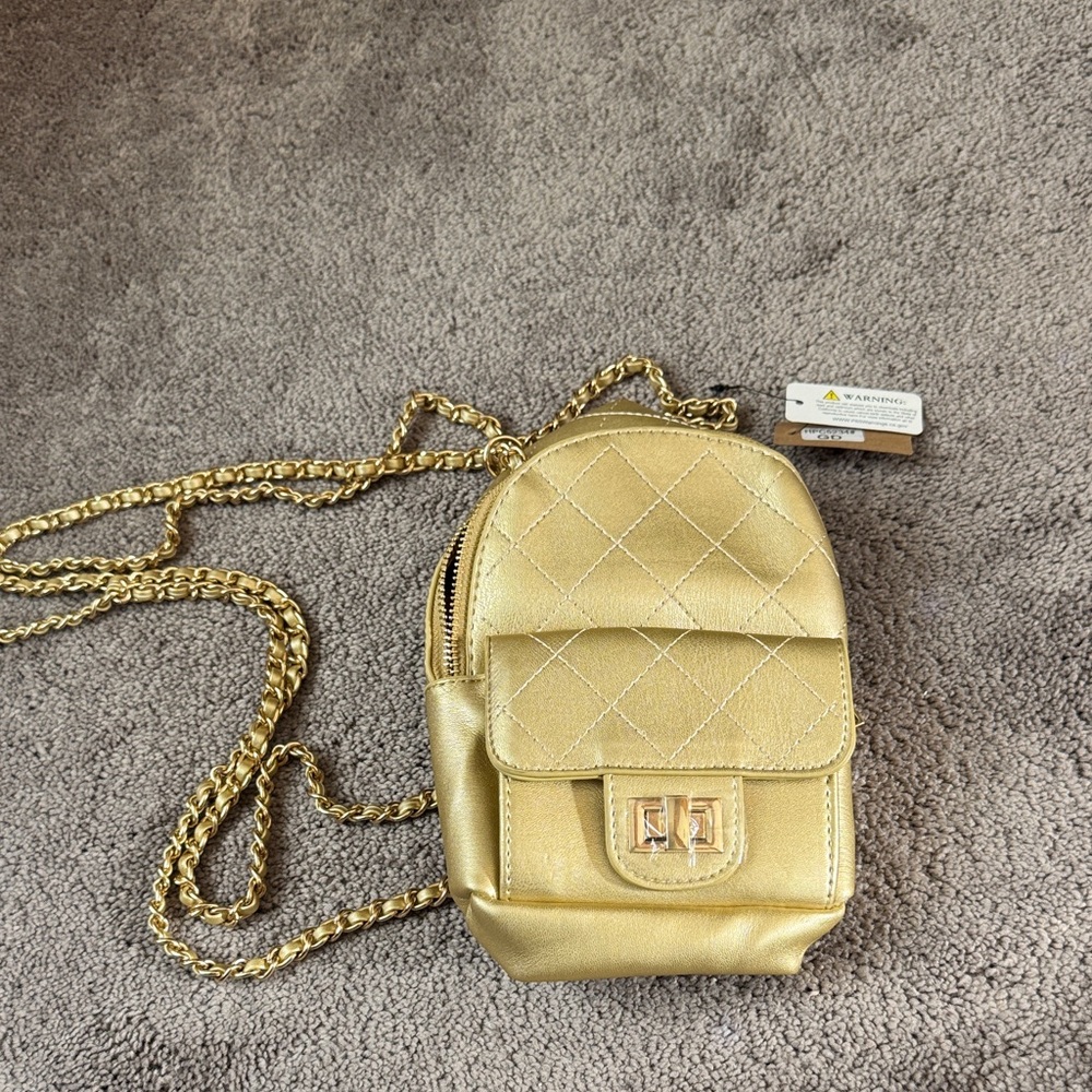 Hello 3 AM Gold Mini Backpack